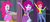 Size: 1024x456 | Tagged: safe, artist:themexicanpunisher, edit, edited screencap, screencap, fuchsia blush, pinkie pie, raspberry fluff, equestria girls, g4, my little pony equestria girls: rainbow rocks, background human, meme