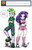 Size: 700x1089 | Tagged: safe, artist:pia-sama, rarity, spike, equestria girls, g4, ask, belly button, clothes, cosplay, female, football, human spike, male, midriff, ship:sparity, shipping, straight, super mario, super mario strikers, tumblr