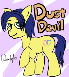 Size: 626x700 | Tagged: safe, artist:wormlight, oc, oc only, oc:dust devil, pony, male, stallion