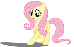 Size: 1821x1149 | Tagged: safe, artist:spellboundcanvas, fluttershy, g4, female, shadow, simple background, solo, transparent background, vector