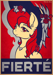 Size: 2975x4167 | Tagged: safe, artist:theastralwanderer, oc, oc only, oc:elin, pony, female, french, high res, mare, poster