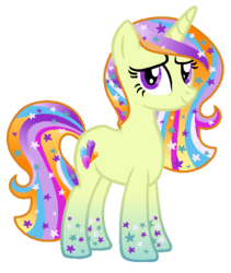 Size: 525x623 | Tagged: safe, artist:monkfishyadopts, oc, oc only, base used, gradient hooves, gradient mane, solo, stars, universe pony