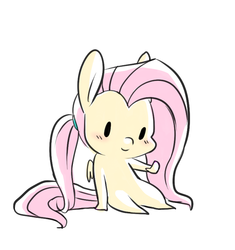 Size: 741x787 | Tagged: safe, artist:saber-panda, fluttershy, g4, alternate hairstyle, female, solo