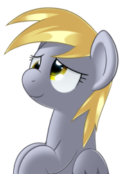 Size: 1280x1755 | Tagged: safe, artist:sykobelle, derpy hooves, pegasus, pony, g4, female, happy, looking up, mare, simple background, smiling, solo, transparent background