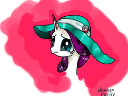 Size: 800x600 | Tagged: safe, artist:drunken rarity, rarity, g4, hat, solo