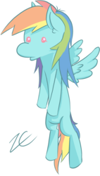 Size: 885x1563 | Tagged: safe, artist:liracrown, rainbow dash, g4, female, simple background, solo, transparent background