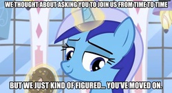 Size: 480x260 | Tagged: source needed, useless source url, safe, screencap, minuette, amending fences, g4, caption, image macro, meme