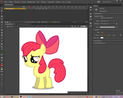 Size: 1279x1023 | Tagged: safe, apple bloom, earth pony, pony, g4, adobe flash, microsoft windows, puppet, puppet rig, windows 8, windows 8.1