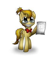 Size: 1024x1200 | Tagged: safe, artist:lupiarts, spitfire, pony, g4, adorkable, bowtie, braces, cute, cutefire, dork, female, fluffy, freckles, glasses, grin, nerd, simple background, smiling, solo, squee, transparent background