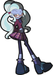 Size: 510x719 | Tagged: safe, artist:rvceric, sugarcoat, equestria girls, g4, my little pony equestria girls: friendship games, clothes, crystal prep academy, crystal prep academy uniform, crystal prep shadowbolts, female, school uniform, simple background, skirt, solo, transparent background