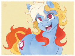 Size: 1024x768 | Tagged: safe, artist:bekuno, bright eyes (twinkle eyed pony), twinkle eyed pony, g1, derp, female, solo