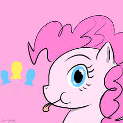 Size: 1088x1088 | Tagged: safe, artist:an-honest-appul, pinkie pie, g4, female, looking at you, solo