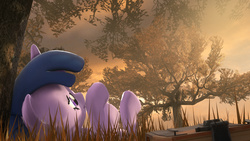 Size: 1920x1080 | Tagged: safe, artist:mentore067, twilight sparkle, g4, 3d, female, solo, tree