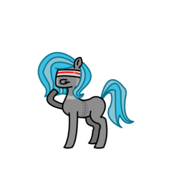 Size: 3000x3000 | Tagged: safe, artist:mint-als, oc, oc only, oc:gauge, pony, robot, robot pony, high res, solo