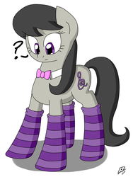 Size: 1920x2560 | Tagged: safe, artist:megaartist923, octavia melody, g4, clothes, female, socks, socktavia, solo, striped socks