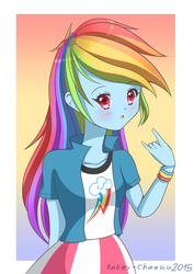 Size: 2067x2923 | Tagged: safe, artist:kateychazuu, rainbow dash, equestria girls, g4, faic, female, high res, solo, woll smoth