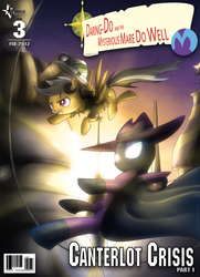 Size: 1180x1627 | Tagged: safe, artist:fongsaunder, daring do, mare do well, g4, clothes, costume, cover, hat