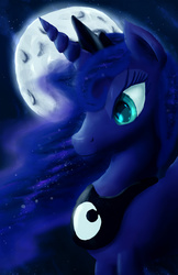 Size: 1294x2000 | Tagged: safe, artist:fox-moonglow, princess luna, alicorn, pony, g4, female, mare, solo