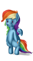 Size: 800x1471 | Tagged: safe, artist:saddnesspony, rainbow dash, g4, chibi, female, solo