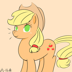 Size: 1088x1088 | Tagged: safe, artist:an-honest-appul, applejack, g4, female, solo