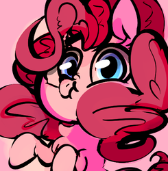 Size: 478x487 | Tagged: dead source, safe, artist:dotkwa, pinkie pie, earth pony, pony, g4, female, ponk, scrunchy face, solo