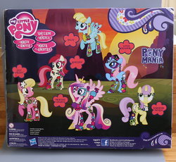 Size: 750x691 | Tagged: safe, helia, lily, lily valley, lotus blossom, princess cadance, roseluck, sunshine petals, alicorn, earth pony, pegasus, pony, unicorn, g4, official, brushable, female, friendship blossom collection, horn, irl, mare, photo, ponymania, toy