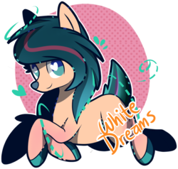 Size: 800x761 | Tagged: safe, artist:xwhitedreamsx, oc, oc only, oc:veepee, deer, heart eyes, simple background, solo, transparent background, wingding eyes