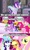 Size: 1280x2160 | Tagged: safe, screencap, applejack, fluttershy, pinkie pie, rainbow dash, rarity, spike, starlight glimmer, twilight sparkle, alicorn, pony, do princesses dream of magic sheep, g4, the cutie map, bags under eyes, caption, dat towelin', mane six, meme, offscreen character, s5 starlight, towel, twilight sparkle (alicorn), wet, wet mane