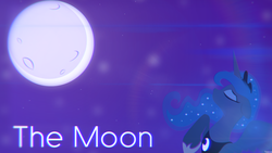 Size: 1920x1080 | Tagged: safe, artist:lunalewdie, princess luna, g4, eyes closed, female, moon, solo, stars, wallpaper