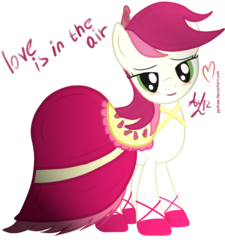 Size: 900x1000 | Tagged: safe, artist:ppdraw, roseluck, earth pony, pony, g4, clothes, dress, female, mare, solo
