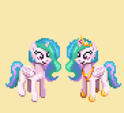 Size: 364x332 | Tagged: dead source, safe, artist:nauth, princess celestia, alicorn, pony, g4, parody, pixel art, pixelestia, sprite, style emulation, super mario rpg