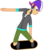 Size: 833x958 | Tagged: safe, artist:videogamehunter, scootaloo, equestria girls, g4, skateboard