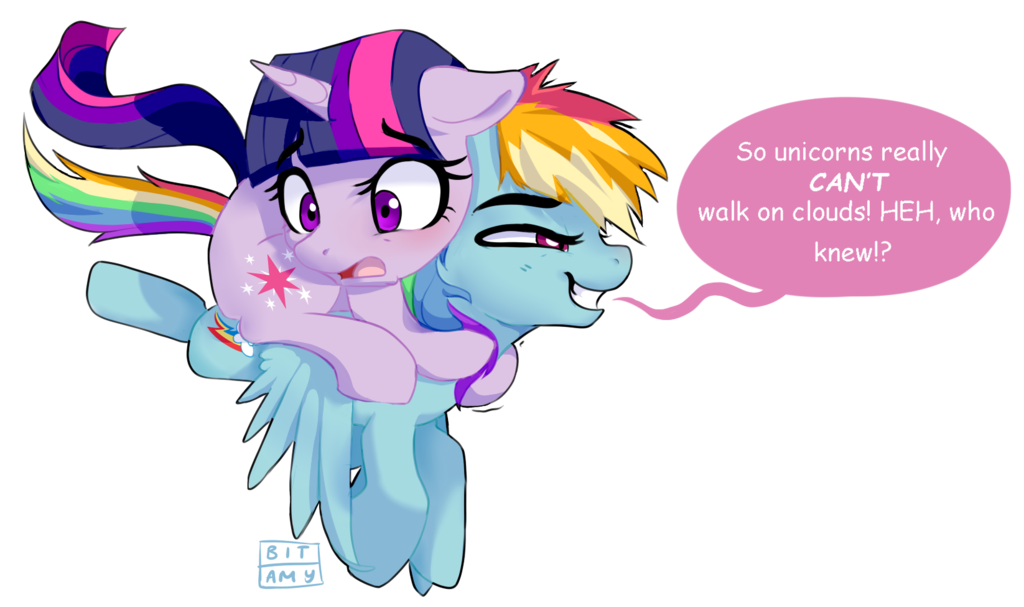 939597 Safe Artist8bitamy Rainbow Dash Twilight Sparkle G4 Dialogue Duo Simple 