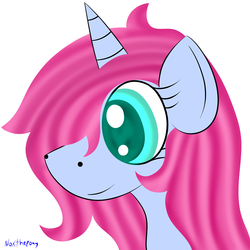 Size: 2500x2500 | Tagged: safe, artist:asknoxthepony, oc, oc only, oc:lunar tails, art trade, female, high res, portrait, solo