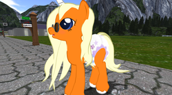 Size: 3920x2160 | Tagged: safe, oc, oc only, oc:dreamsicle, diaper, high res, non-baby in diaper, second life, solo, sunglasses