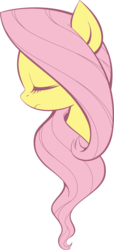 Size: 992x2178 | Tagged: safe, artist:php104, fluttershy, pegasus, pony, g4, bust, eyes closed, female, mare, portrait, simple background, solo, transparent background, vector