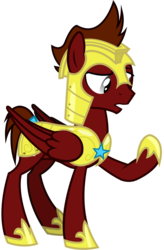 Size: 1412x2153 | Tagged: safe, artist:outlawedtofu, oc, oc only, oc:mach, pegasus, pony, fallout equestria, armor, ask, royal guard, simple background, solo, transparent background, tumblr, vector