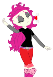Size: 424x622 | Tagged: safe, artist:theinfinitypower487, oc, oc only, oc:heart magic, equestria girls, g4, solo, spiky hair