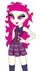 Size: 397x700 | Tagged: safe, artist:theinfinitypower487, oc, oc only, oc:heart magic, equestria girls, g4, clothes, crystal prep academy, crystal prep academy uniform, crystal prep shadowbolts, school uniform, shadowbolts member, solo