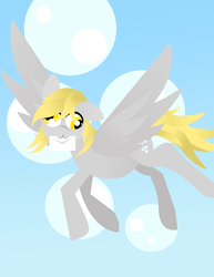 Size: 1280x1656 | Tagged: safe, artist:skyflys, derpy hooves, pegasus, pony, g4, :3, female, mailmare, mare, simple background, solo