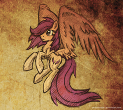 Size: 1404x1261 | Tagged: safe, artist:smockhobbes, scootaloo, pegasus, pony, g4, female, solo