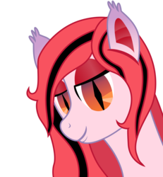 Size: 2952x3197 | Tagged: dead source, safe, artist:afterman, oc, oc only, oc:arrhythmia, bat pony, pony, bedroom eyes, high res, lips, smirk