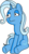 Size: 588x1081 | Tagged: artist needed, safe, trixie, pony, unicorn, g4, female, mare, simple background, sitting, solo