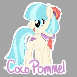 Size: 960x960 | Tagged: safe, artist:velocityraptor, coco pommel, g4, female, solo