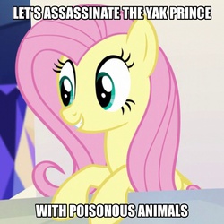 Size: 926x925 | Tagged: safe, screencap, fluttershy, g4, party pooped, female, image macro, meme, solo