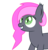 Size: 2685x2820 | Tagged: dead source, safe, artist:afterman, oc, oc only, oc:heartbeat, bat pony, pony, female, filly, grin, high res, looking up, smiling, solo