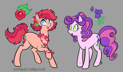 Size: 900x529 | Tagged: safe, artist:egophiliac, july jubilee, july larkspur, pony, g3, g4, birthflower ponies, g3 to g4, generation leap, jewel birthday ponies