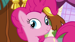 Size: 1280x720 | Tagged: safe, screencap, pinkie pie, earth pony, pony, g4, party pooped, derp