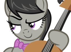 Size: 4000x2921 | Tagged: safe, artist:ivacatherianoid, octavia melody, g4, season 5, slice of life (episode), bedroom eyes, female, simple background, solo, transparent background, vector