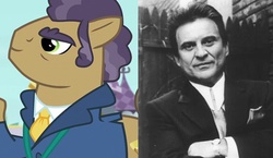 Size: 530x307 | Tagged: safe, screencap, joe pescolt, human, g4, princess spike, comparison, irl, irl human, joe pesci, photo